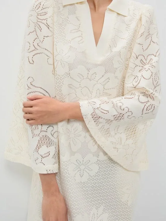 NWT Tuckernuck Ivory Lace Courtney Dress - Picture 5 of 11